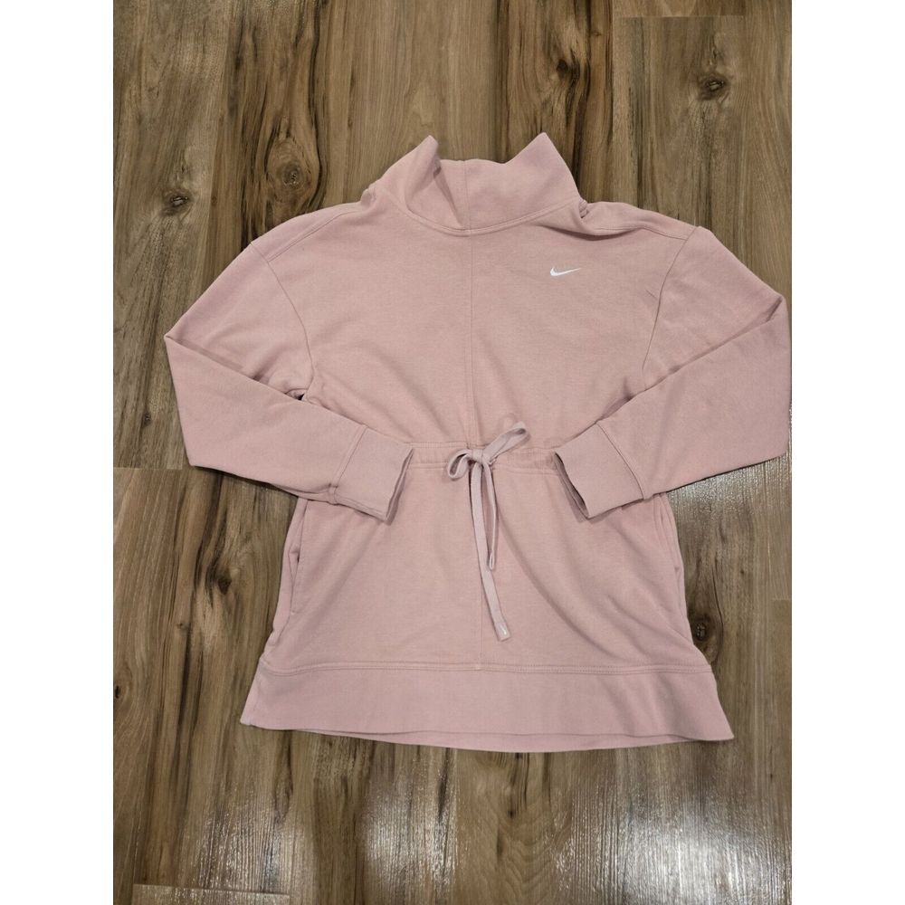 Nike‎ Dri Fit Top Womens Small Pink Sweatshirt Funnel Get Fit Pullover Training